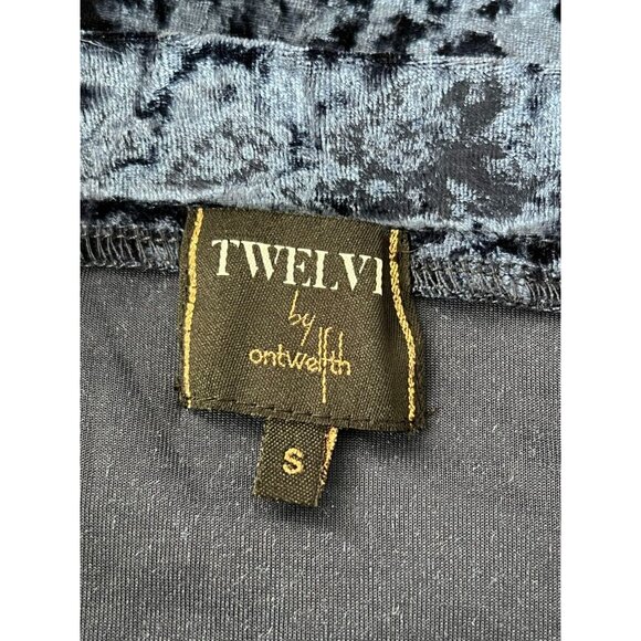 Twelve by Ontwelth Crushed Velvet Top & Skirt Size Small - Picture 7 of 14